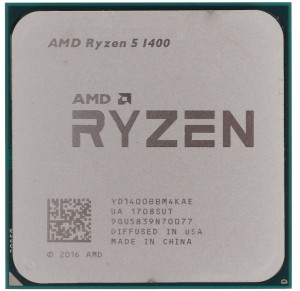 Процессор AMD Ryzen 5 1400 X4 Summit Ridge (3200Mhz/AM4/L3 8192Kb) YD1400BBM4KAE Tray