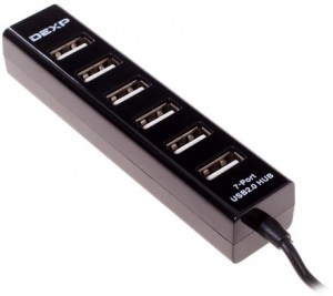 USB-Хаб DEXP BT7-01 Black