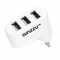 USB-Хаб Ginzzu GR-410UW White