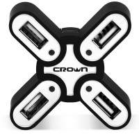 USB-Хаб Crown CMH-B09 Black