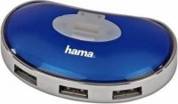 USB-Хаб Hama Bean H-78485 Blue silver