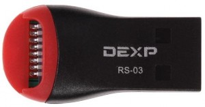 MicroSD DEXP RS-03 Black red