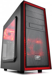 Корпус Deepcool Tesseract SW-RD без БП Black red