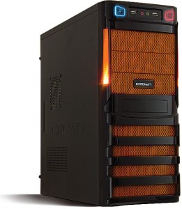 Корпус Crown CMC-SM162 600W Black orange