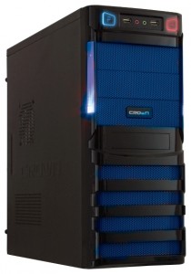 Корпус Crown CMC-SM162 без БП Black Blue