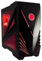 Корпус 3Cott ViBOX w/o PSU Black red