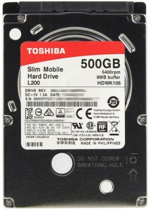 HDD Toshiba L200 Slim 500GB HDWK105UZSVA