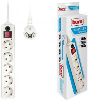 Сетевой фильтр BURO 500SH-5-W White