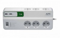 Сетевой фильтр APC by Schneider Electric PM6U-RS 6 розеток 2м White