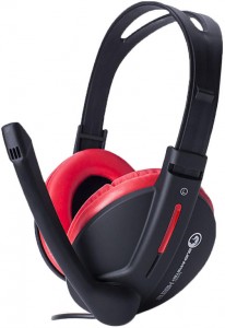 Компьютерная гарнитура Marvo H8312 Black red