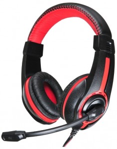 Компьютерная гарнитура Oklick HS-L200 Black red