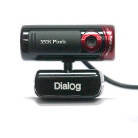 Веб-камера Dialog WC-20U Black red