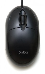 Оптическая светодиодная мышь Dialog MOP-00BU Black