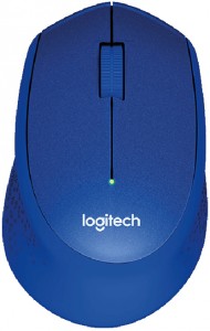 Оптическая светодиодная мышь Logitech M330 Silent plus Blue
