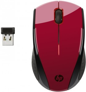 Оптическая светодиодная мышь HP X3000 Wireless Mouse USB Sunset Red