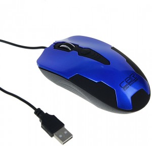 Оптическая светодиодная мышь CBR CM 305 USB Black blue