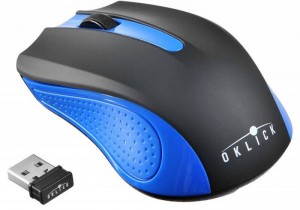 Оптическая светодиодная мышь Oklick 485MW Plus Black blue