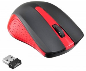 Оптическая светодиодная мышь Oklick 485MW Plus Black red