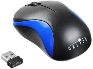 Оптическая светодиодная мышь Oklick 605SW Black blue