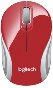 Оптическая светодиодная мышь Logitech Wireless Mouse Mini M187 (910-002732) USB Red