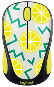 Оптическая светодиодная мышь Logitech Wireless Mouse M238 Pаrty Collection Lemon USB