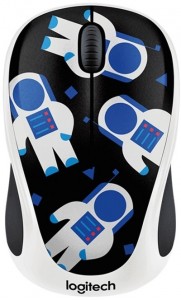 Оптическая светодиодная мышь Logitech Wireless Mouse M238 Pаrty Collection Spaceman USB