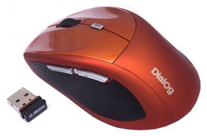 Оптическая светодиодная мышь Dialog MROK-18U USB Orange