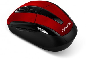 Оптическая светодиодная мышь Canyon CNR-MSOW06R Black red