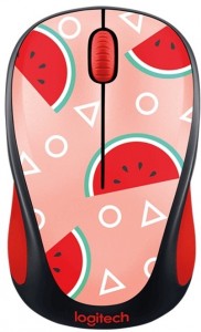 Оптическая светодиодная мышь Logitech Wireless Mouse M238 Pаrty Collection Watermelon USB