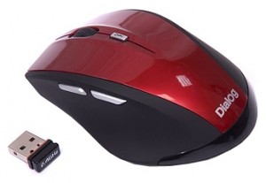 Оптическая лазерная мышь Dialog MRLK-17U USB Red