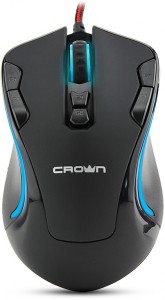 Оптическая светодиодная мышь Crown CMXG-804 Storm Black