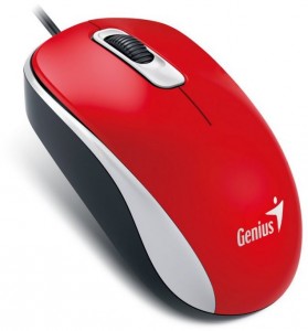 Оптическая светодиодная мышь Genius DX-160 USB Red