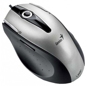 Оптическая лазерная мышь Genius Ergo T555 Silver