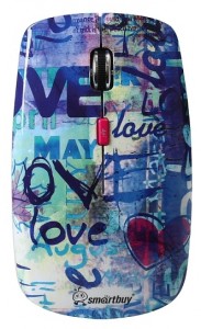 Оптическая светодиодная мышь SmartBuy 327AG USB Love Full-Color Print