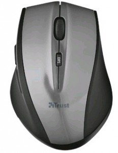 Оптическая светодиодная мышь Trust EasyClick Wireless Mini Mouse USB Grey black