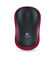 Оптическая светодиодная мышь Logitech Wireless Mouse M185 USB Red