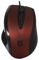 Оптическая светодиодная мышь Defender Opera 880 Red Black