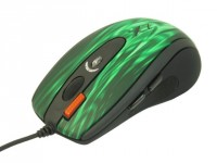 Оптическая лазерная мышь A4Tech XL-750BK USB Green fire