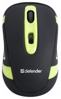 Оптическая лазерная мышь Defender Magnifico MM-505 Nano Black-Green USB