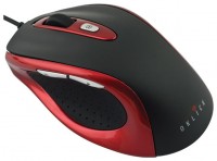 Оптическая светодиодная мышь Oklick 404 M Optical Mouse USB Red black