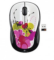 Оптическая светодиодная мышь Logitech M325 Wireless Mouse White Ink Trail