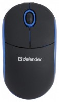 Оптическая светодиодная мышь Defender Discovery MS-630 Black-Blue USB