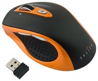 Оптическая лазерная мышь Oklick 404 SW Wireless Laser Mouse USB Black orange