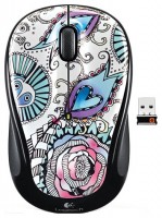 Оптическая светодиодная мышь Logitech M325 Floral Foray Black