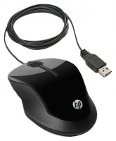 Оптическая светодиодная мышь HP H4K66AA X1500 Black silver USB