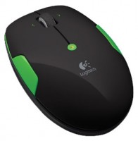 Оптическая светодиодная мышь Logitech Wireless M345 Black-Green USB