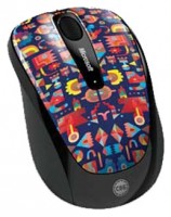 Оптическая светодиодная мышь Microsoft Wireless Mobile Mouse 3500 Artist Edition Matt Lyon USB Red blue