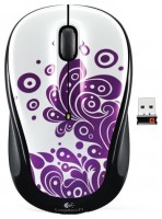 Оптическая светодиодная мышь Logitech Wireless Mouse M325 Purple Swirls