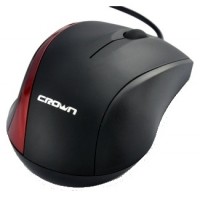 Оптическая светодиодная мышь Crown CMM-009 Black-Red USB