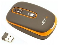 Оптическая светодиодная мышь Jet.A OM-U1G Black-Orange USB